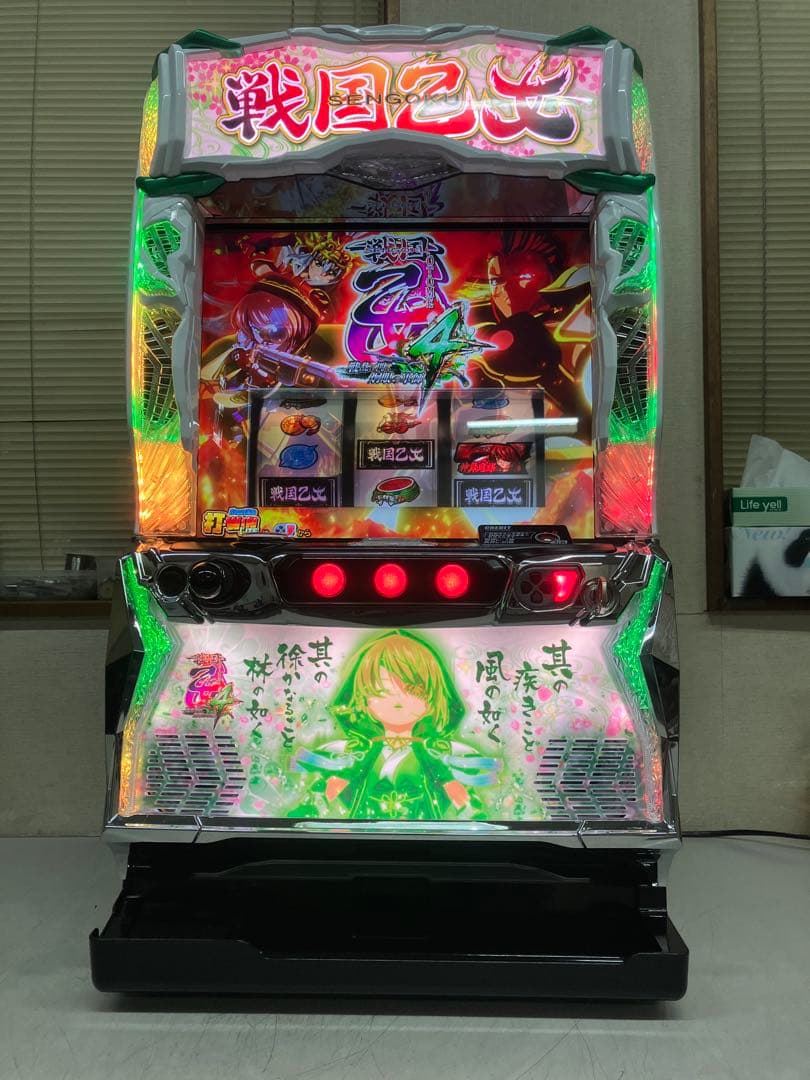 売約済み　パチスロ実機　Ｌ戦国乙女４Ｓ３　スマスロユニット付き