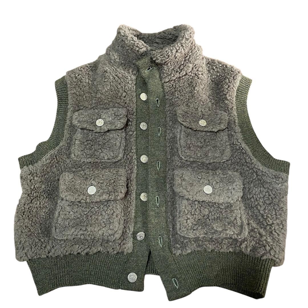 【最終値下げ】2024AW 45R ボア×ニットのベスト