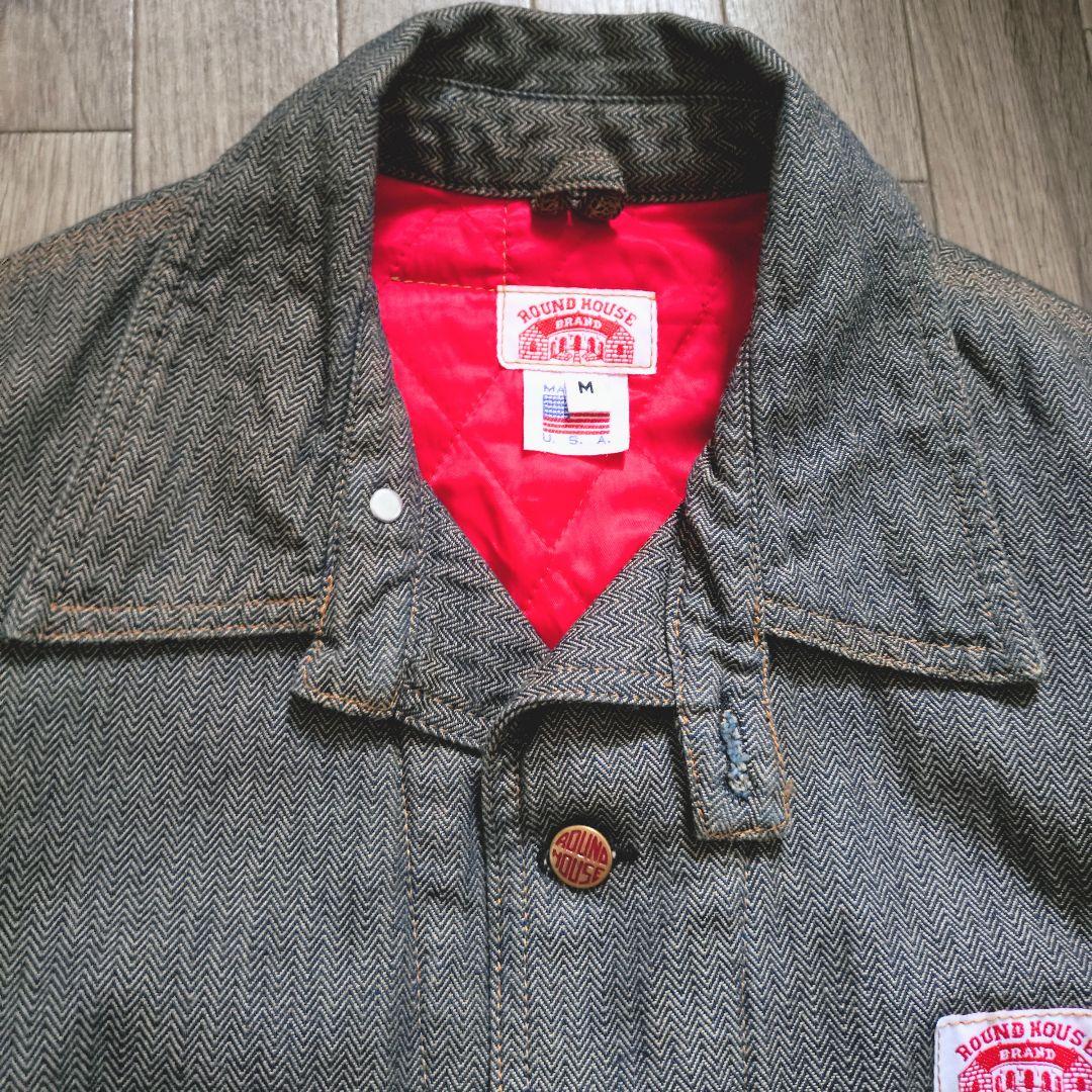 ネペンテス別注 ROUND HOUSE ヘリンボーン カバーオール USA製