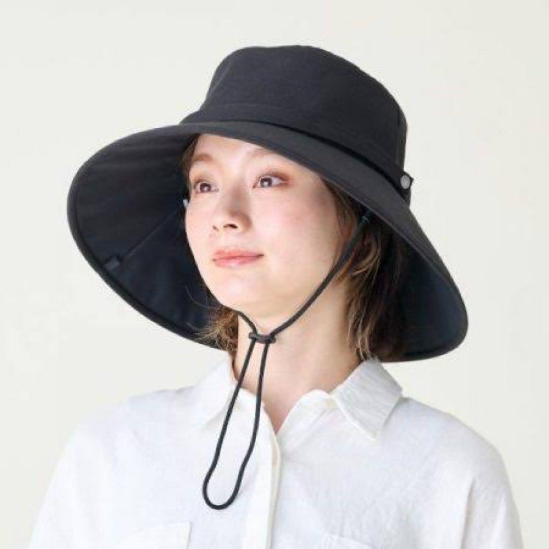 サンバリア ウィンドハット ブラックMサイズ