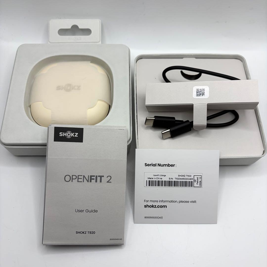 新品・未使用品✨ SHOKZ OPENFIT2 T920　ベージュ