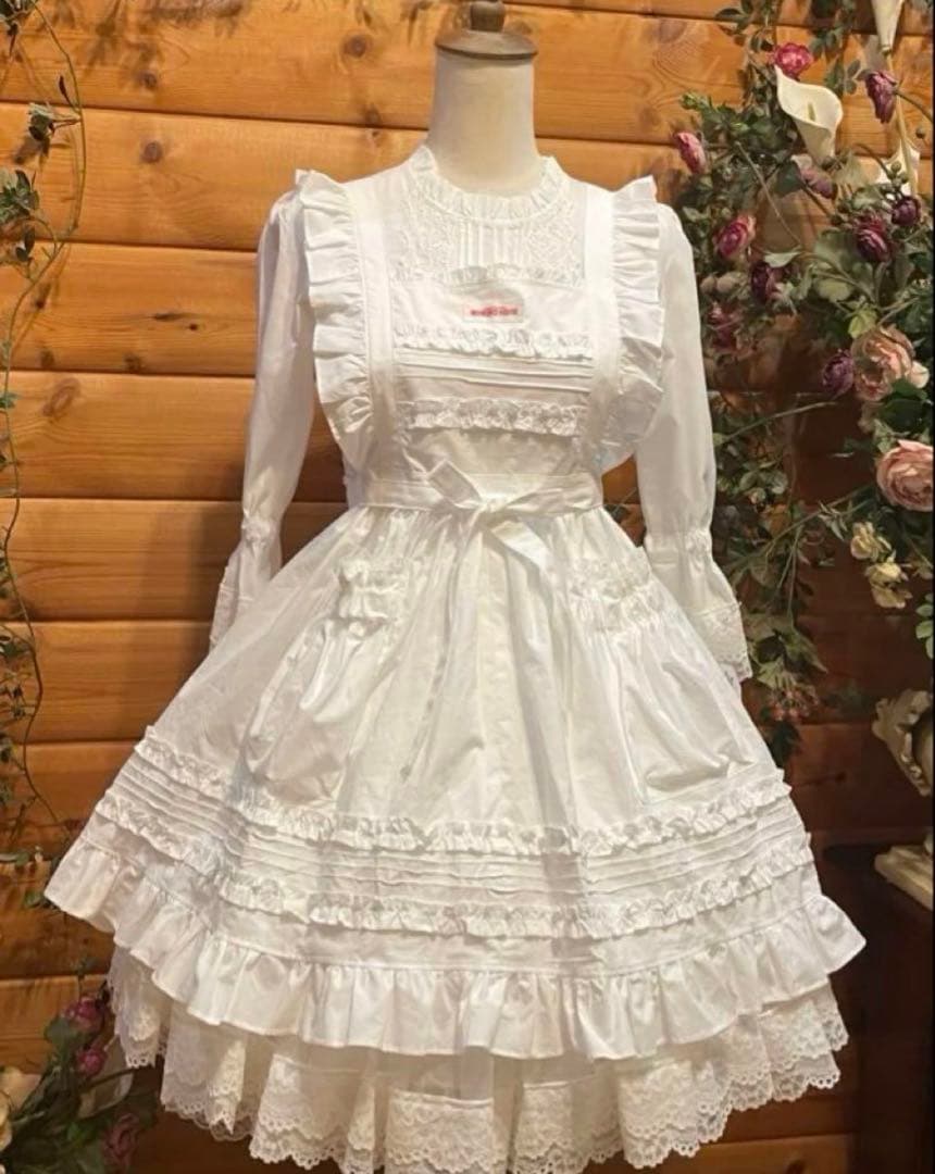 新品 モモコハウス MOMOKO HOUSE 定番 エプロン　ミドル