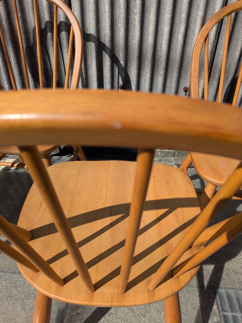 ヴィンテージ　飛騨産業ウインザーチェア①　キツツキ