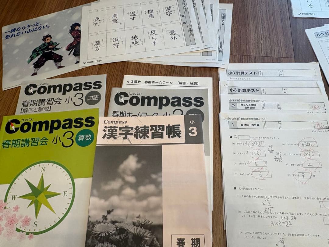 早稲田アカデミー　小3 1年分　プレ・春期　算数国語　理科　社会　早稲アカ　3年