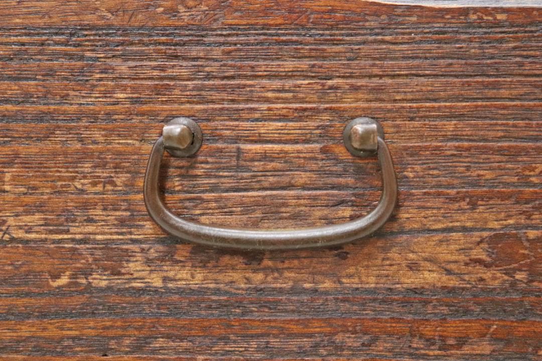 レトロ 無垢材 10杯 小引き出し 収納 抽斗 書類 小物入れ ヴィンテージ