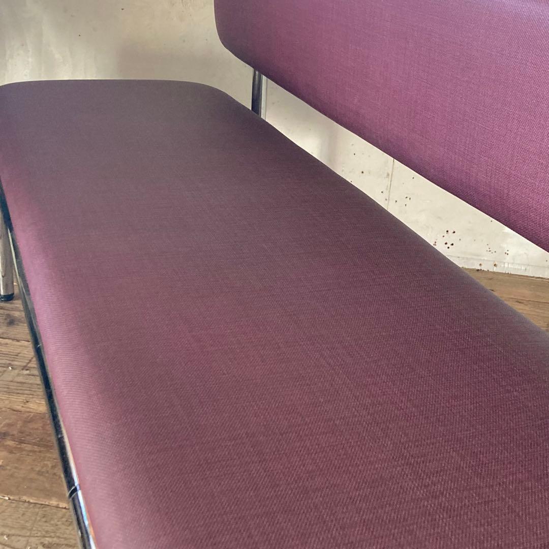 国産ヴィンテージ ベンチ ソファ レトロ スペースエイジ ロビーチェア