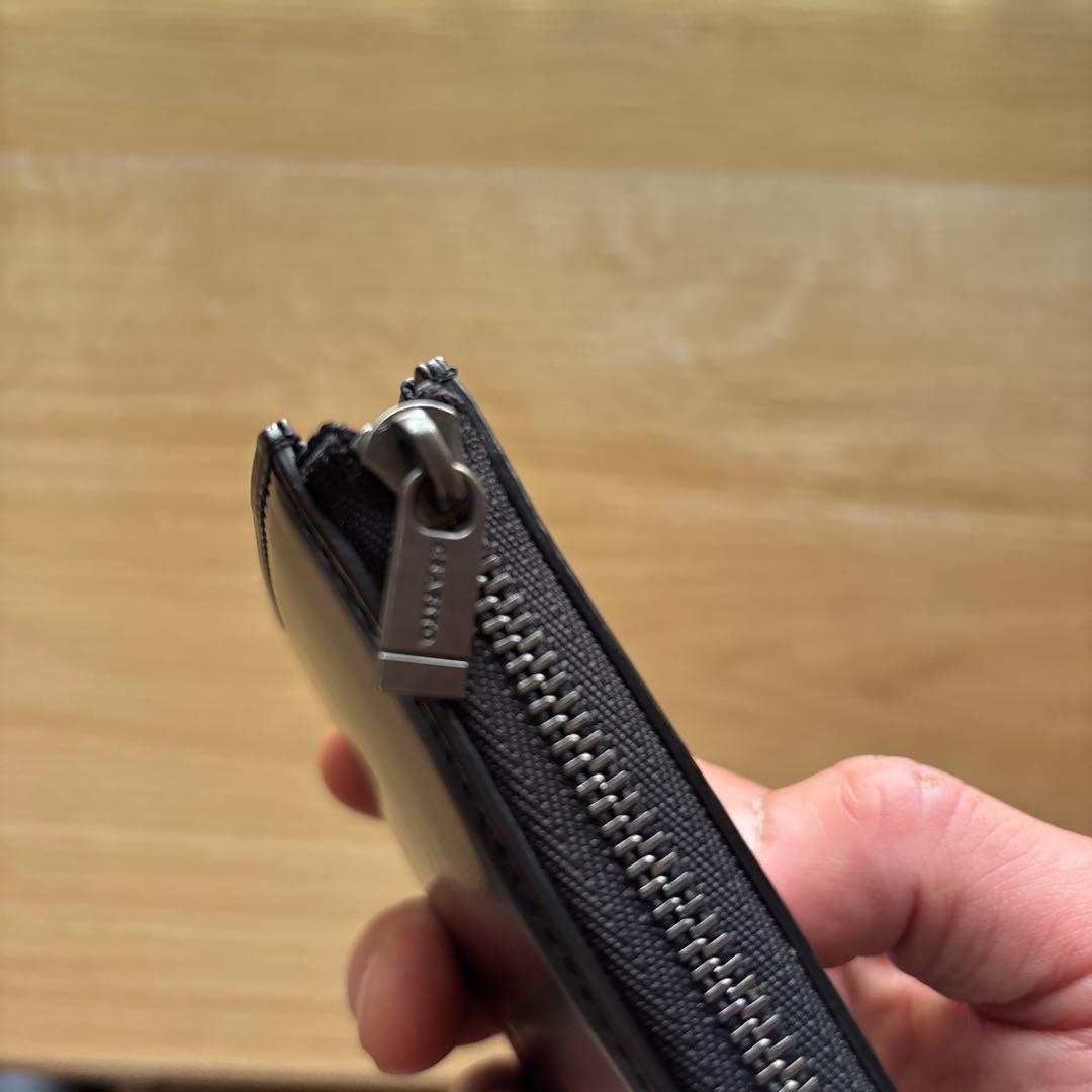 CRAFSTO L字ファスナー財布 コードバン　ブラック