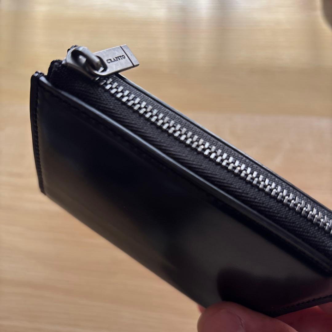 CRAFSTO L字ファスナー財布 コードバン　ブラック