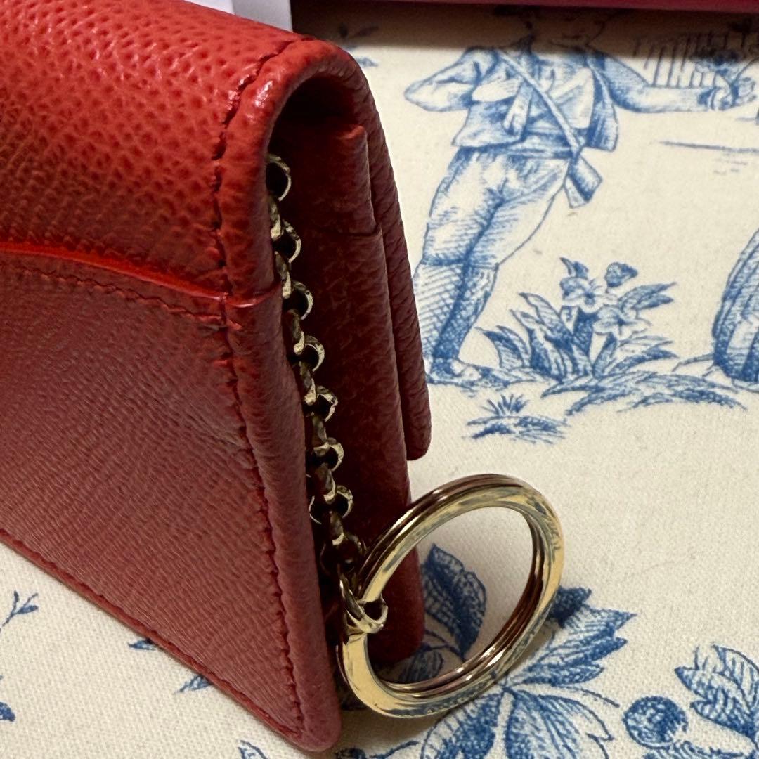 ライ　　フェラガモ　コーラル　カードケース　キーケース