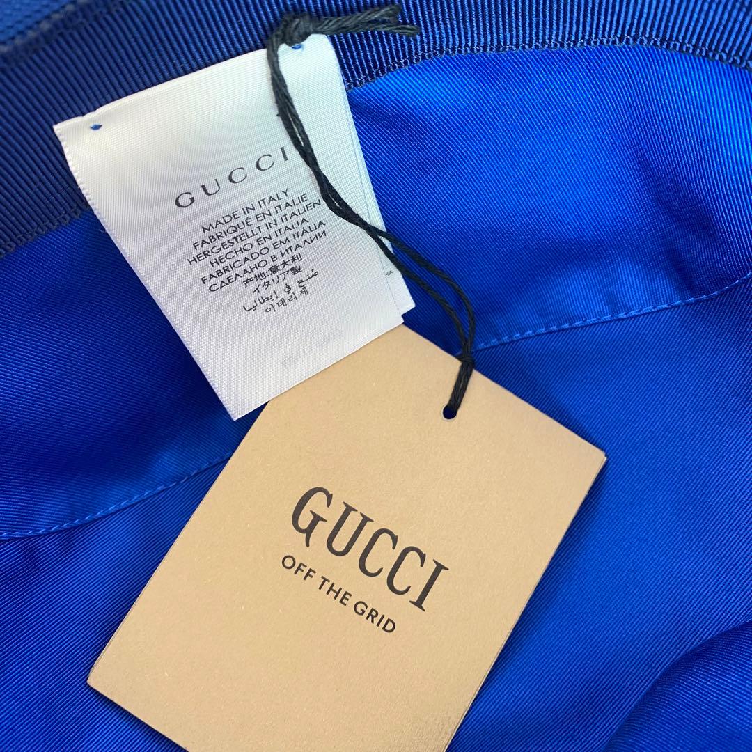GUCCI 確実正規品✨ 新品未使用 バケットハット GGハット 保存袋付き
