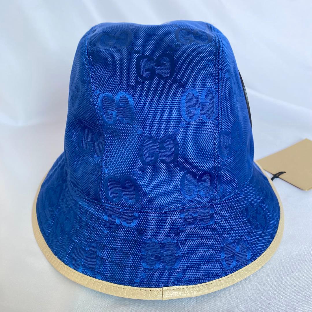 GUCCI 確実正規品✨ 新品未使用 バケットハット GGハット 保存袋付き
