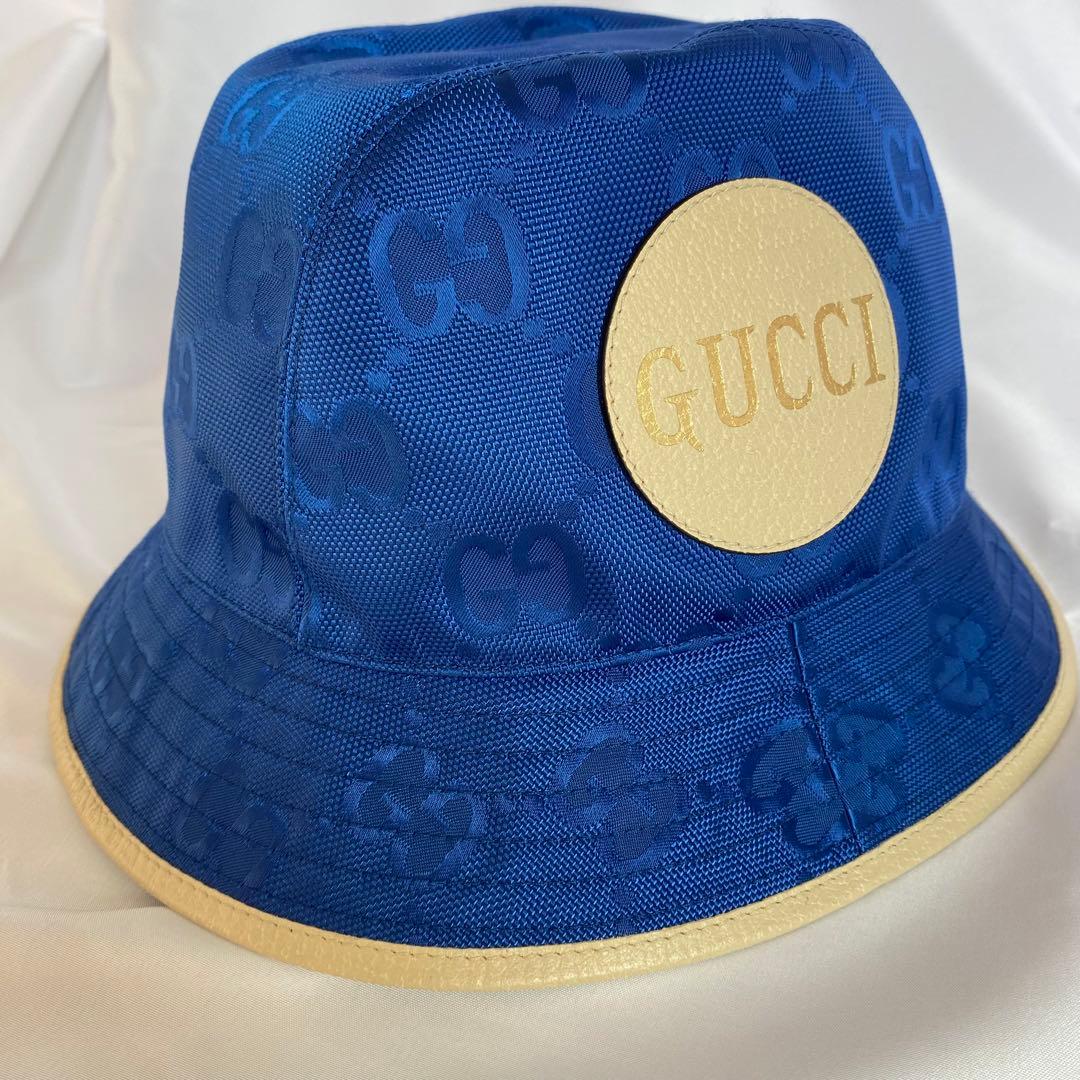 GUCCI 確実正規品✨ 新品未使用 バケットハット GGハット 保存袋付き