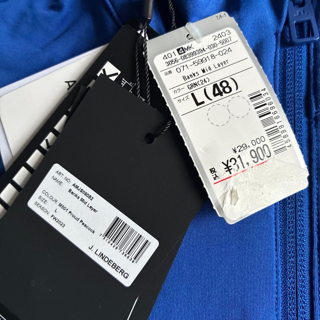 未使用 jリンドバーグ banks mid layer ゴルフジャケット L