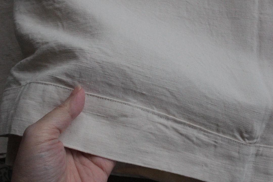 フランスアンティークイニシャル“BL”シーツモノグラム刺繍