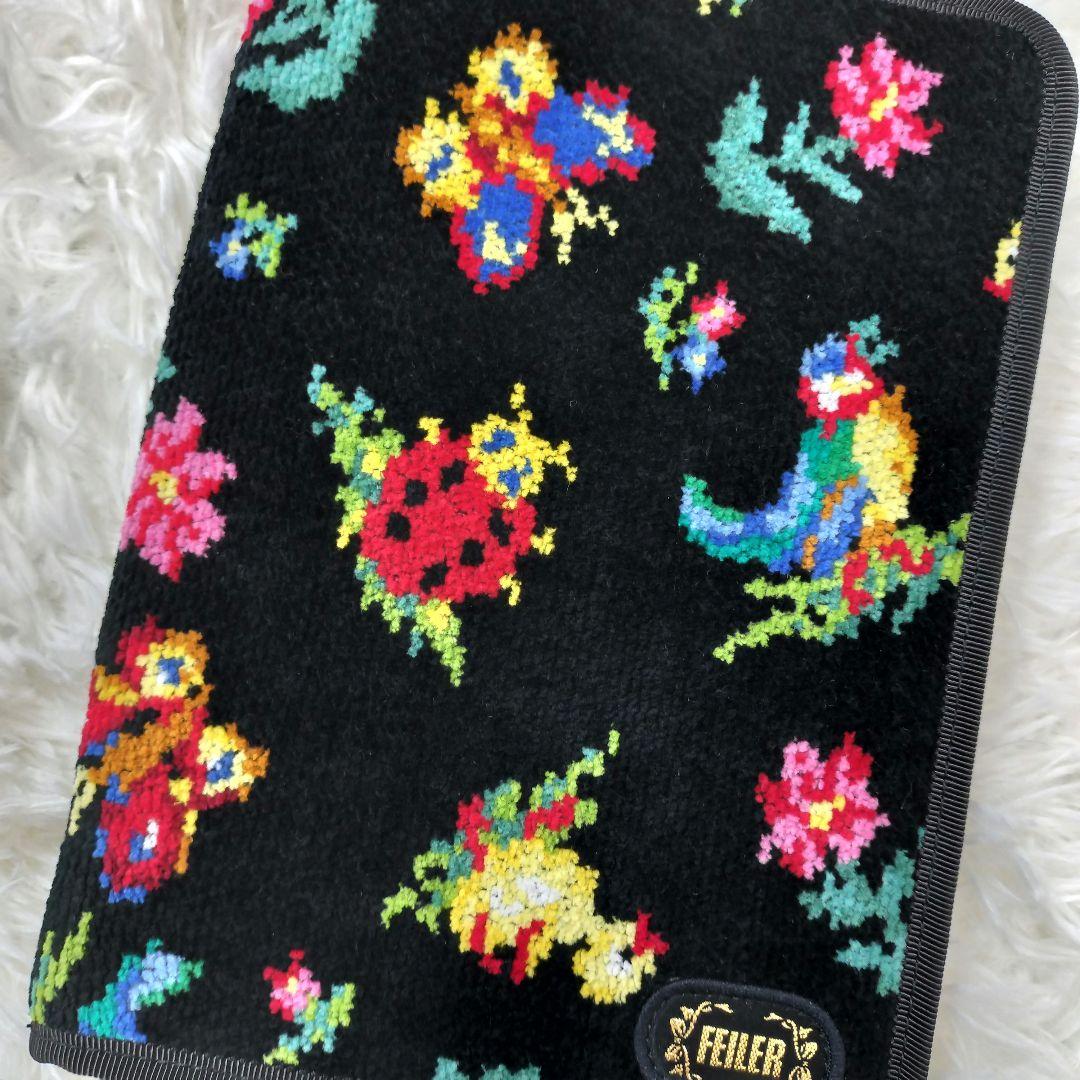 美品 FEILER ハイジ 母子手帳ケース マルチケース 書類入れ ブラック