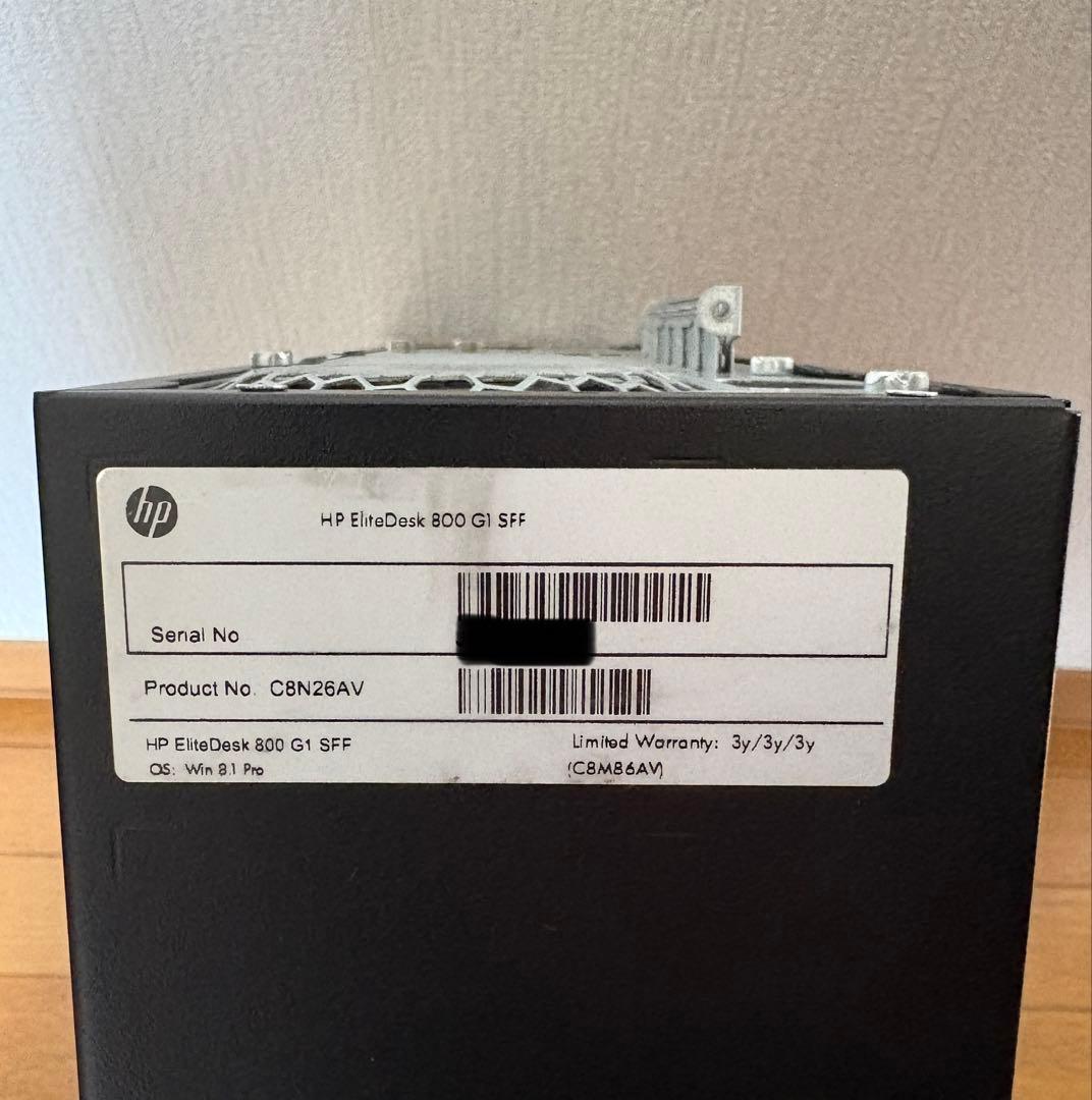 HP EliteDesk 800 G1 SFF ◎SSD512GB+HDD1TB