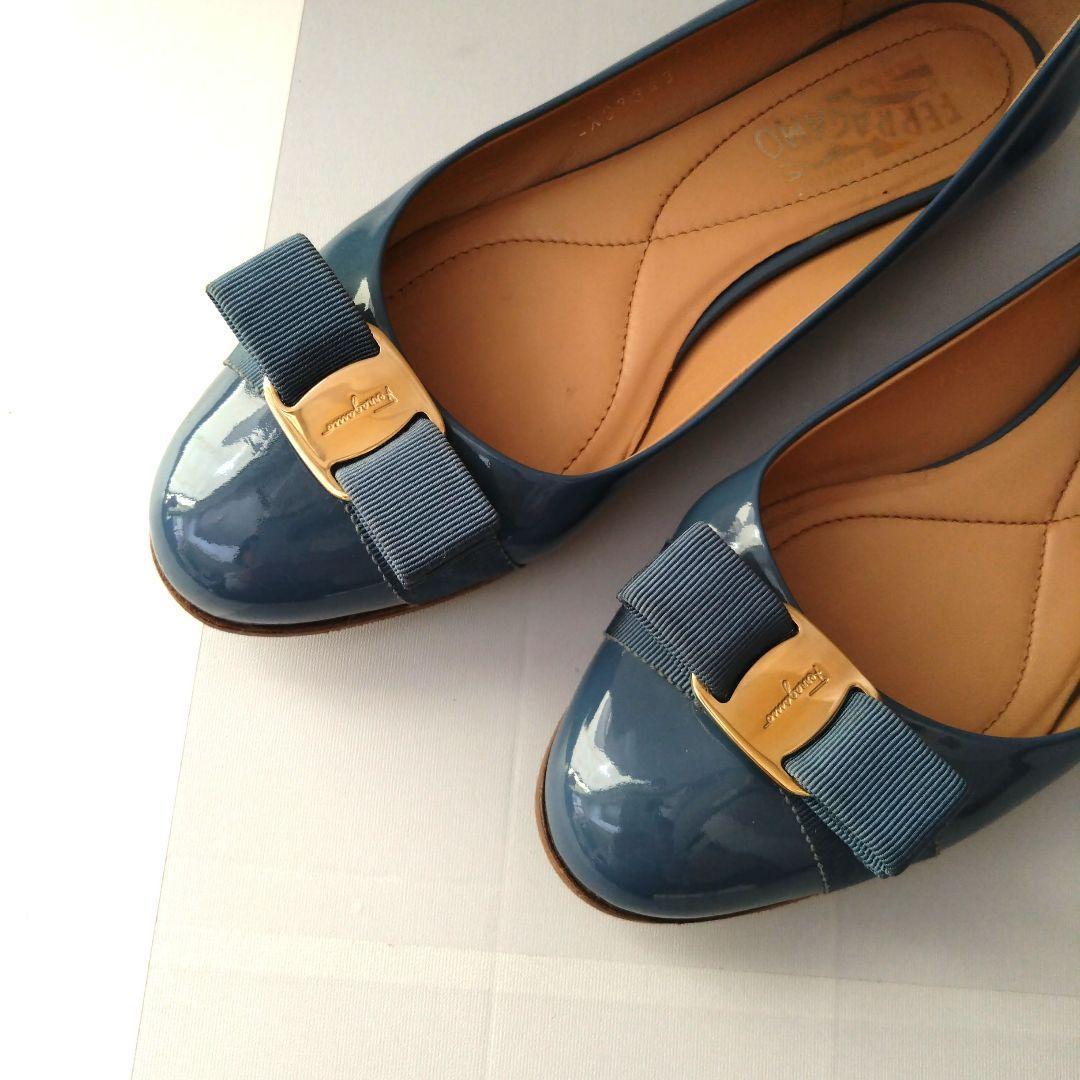 サルヴァトーレフェラガモ　パンプス　リボン　8 1/2 C