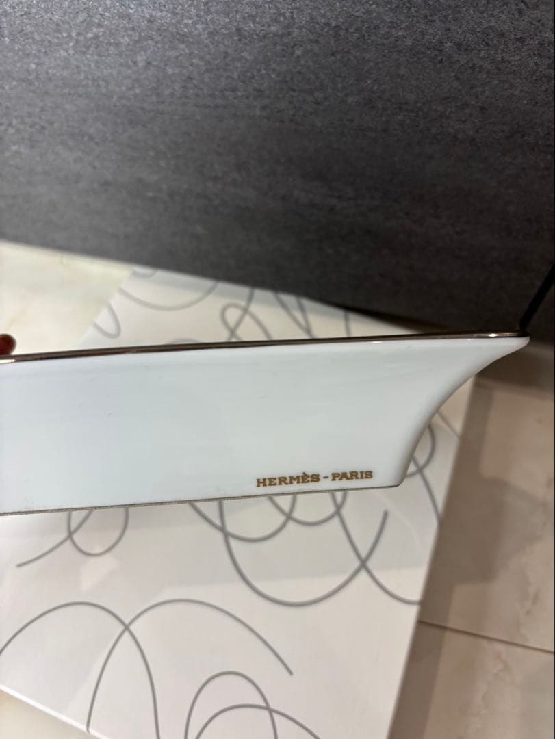 エルメス　馬具デザイン　陶器灰皿　小物入れ