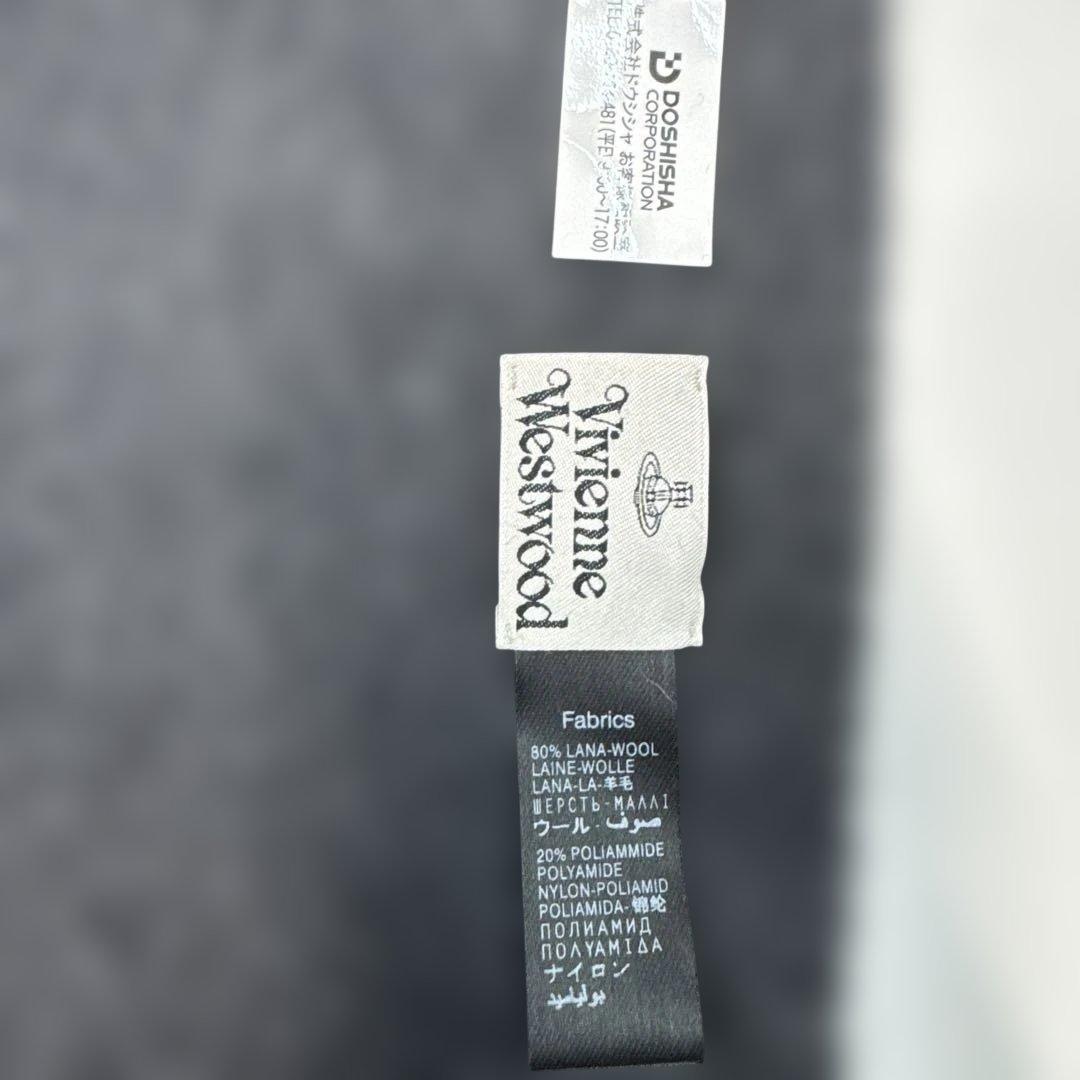 ヴィヴィアンウエストウッド マフラー リバーシブル オーブ グレー　ブラック