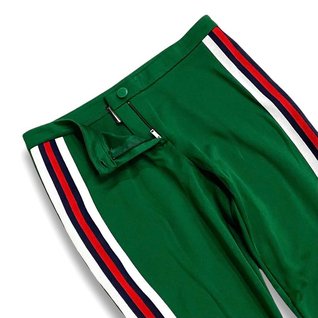 美品ꕥグッチ 2017年ランウェイ 花柄刺繍 シェリーライン ジャージーレギンス