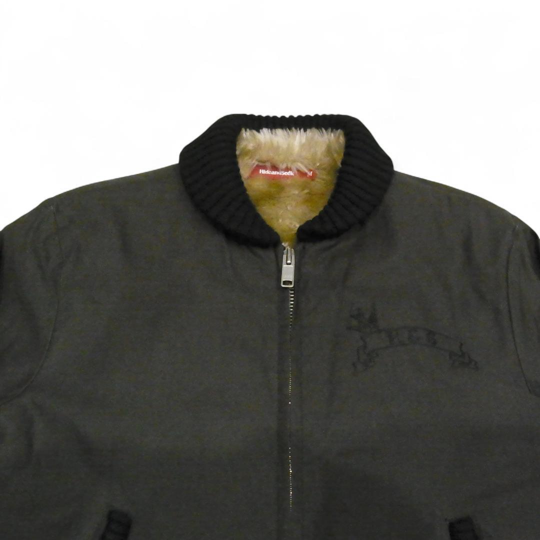 【M】【HIDE AND SEEK】ハイドアンドシーク カーコート ファラオ 黒
