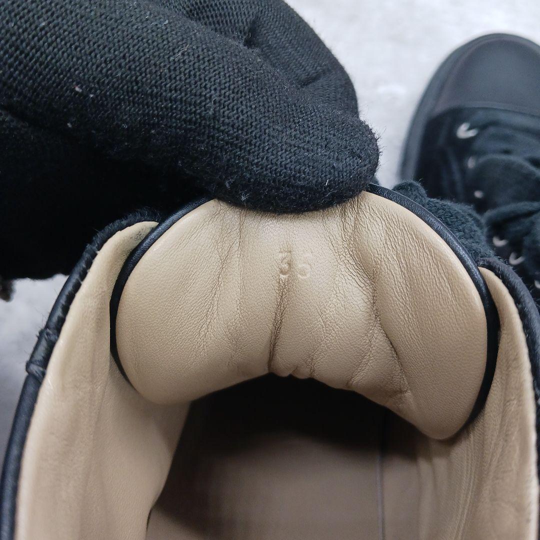 ✨美品✨ エルメス ジミー ハラコ レディース ハイカットスニーカー 黒 35