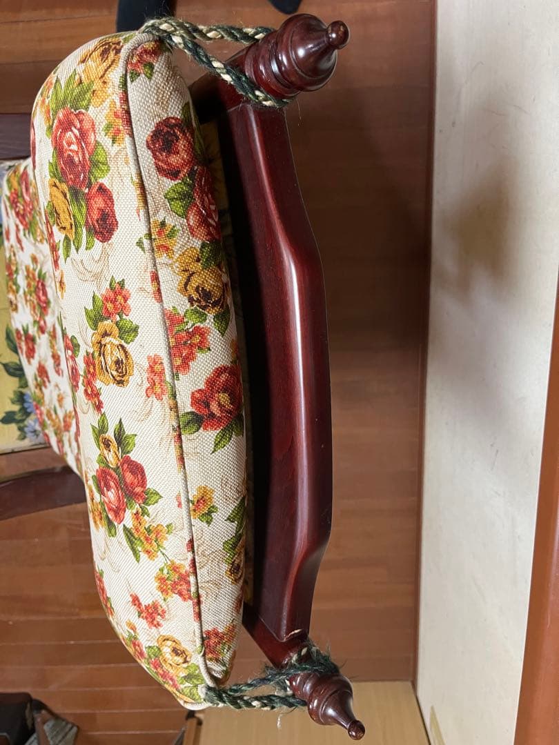 【ワンプライス】【ビンテージ】ロッキングチェア　背もたれクッションダブル付き