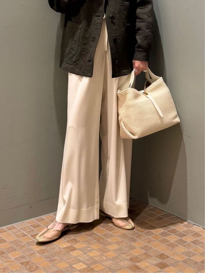 VIOLAd'ORO ヴィオラドーロ　ラフィアシート 2WAYトートバッグ