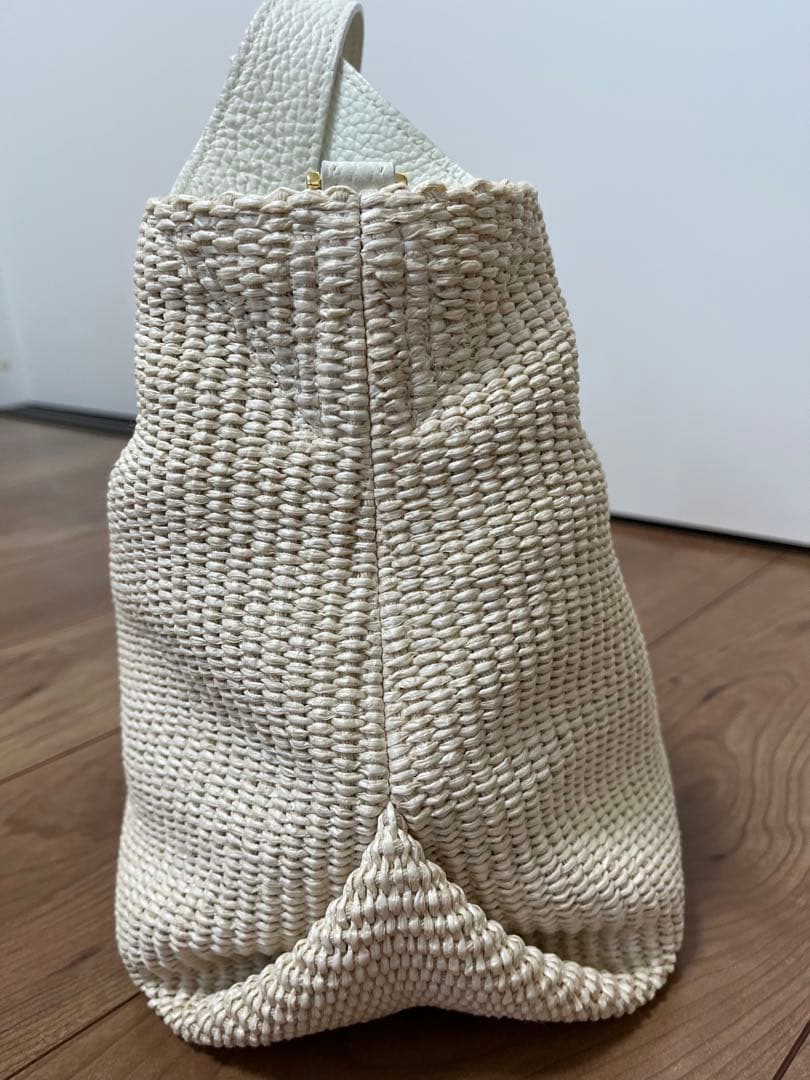 VIOLAd'ORO ヴィオラドーロ　ラフィアシート 2WAYトートバッグ