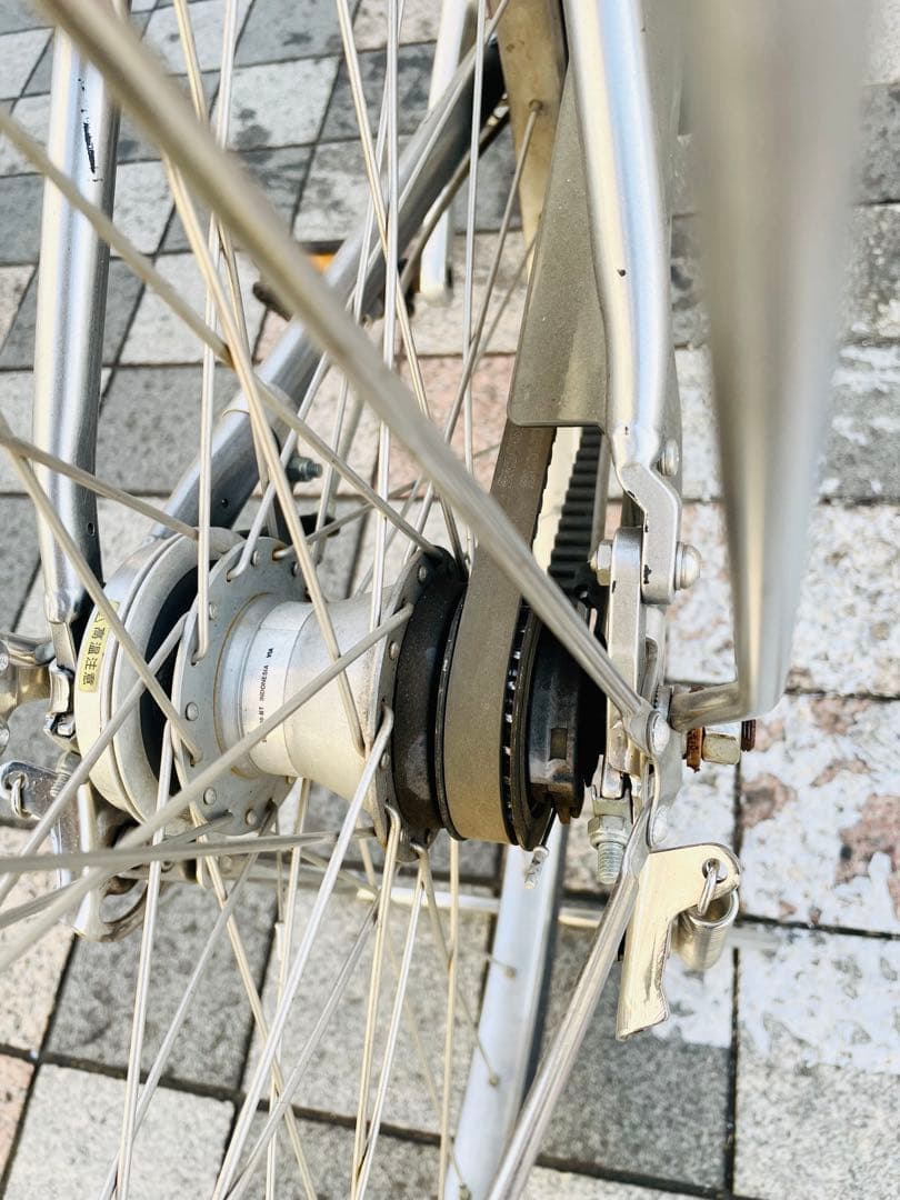 ブリヂストン　27インチ　アルベルトロイヤル シルバー　5段ギア　ベルト式