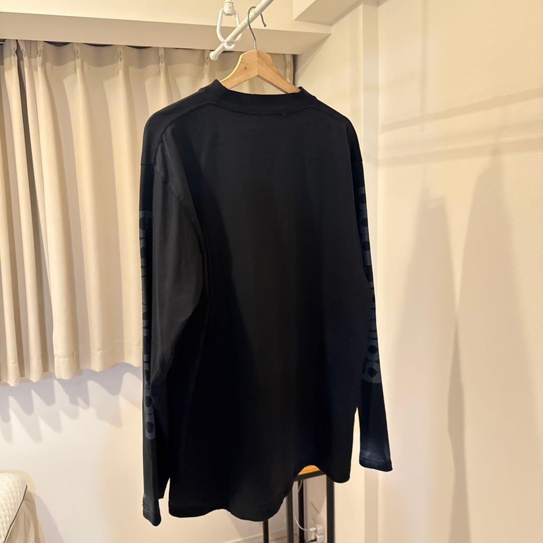 BALENCIAGAバレンシアガブリーチダメージ加工ロングスリーブ長袖Tシャツ
