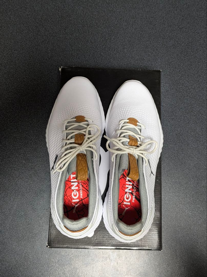 PUMA ゴルフシューズ ホワイト　イグナイト