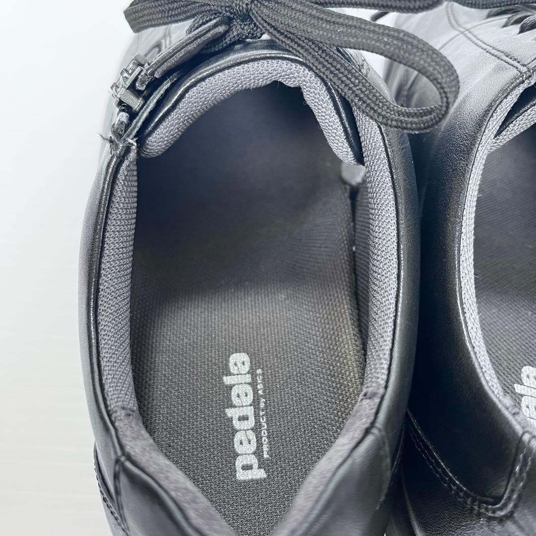 極美品✨ アシックス ペダラ ウォーキングシューズ 黒 23cm サイドジップ