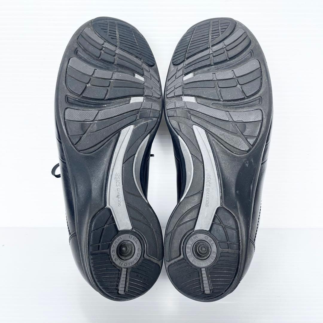 極美品✨ アシックス ペダラ ウォーキングシューズ 黒 23cm サイドジップ