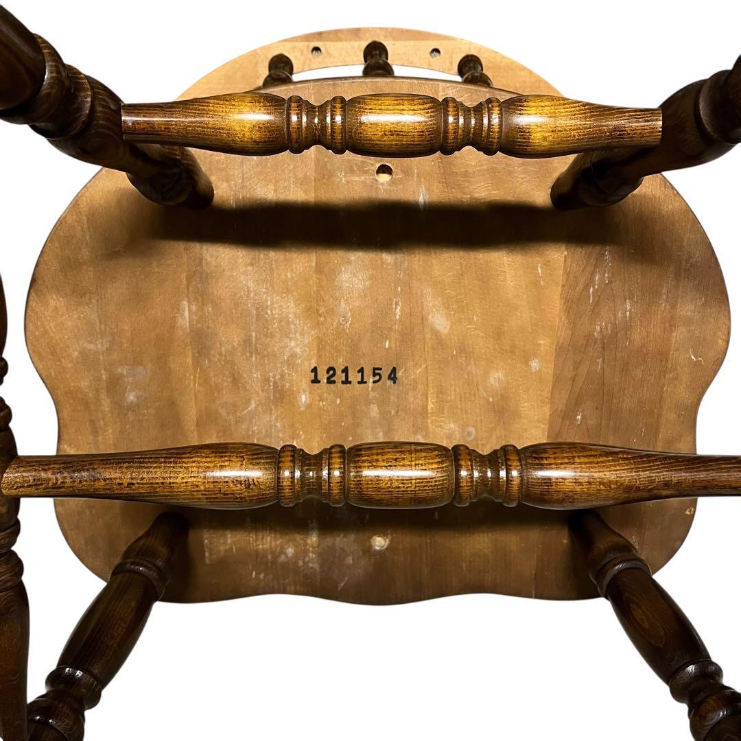 【送料無料】飛騨産業 キツツキ ウィンザーチェア アームチェア アンティーク ④