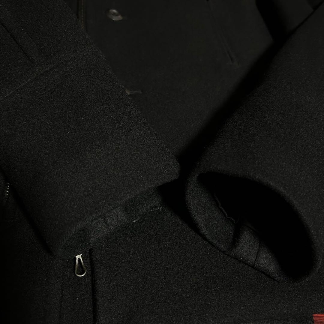 綺麗美品　ATTACHMENT ヘビーメルトンZIP Pコート　ライダース　1