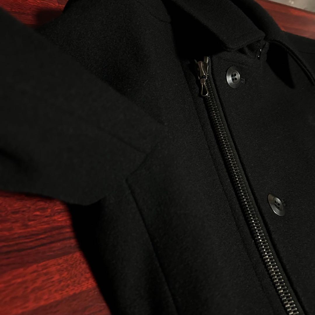 綺麗美品　ATTACHMENT ヘビーメルトンZIP Pコート　ライダース　1