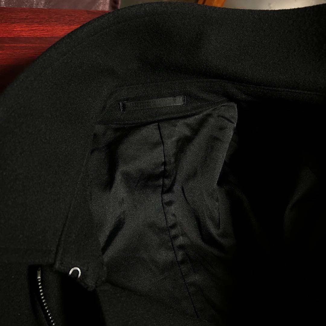 綺麗美品　ATTACHMENT ヘビーメルトンZIP Pコート　ライダース　1