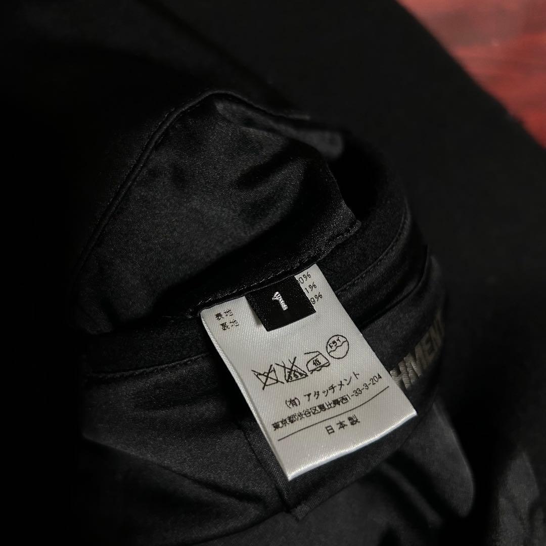 綺麗美品　ATTACHMENT ヘビーメルトンZIP Pコート　ライダース　1