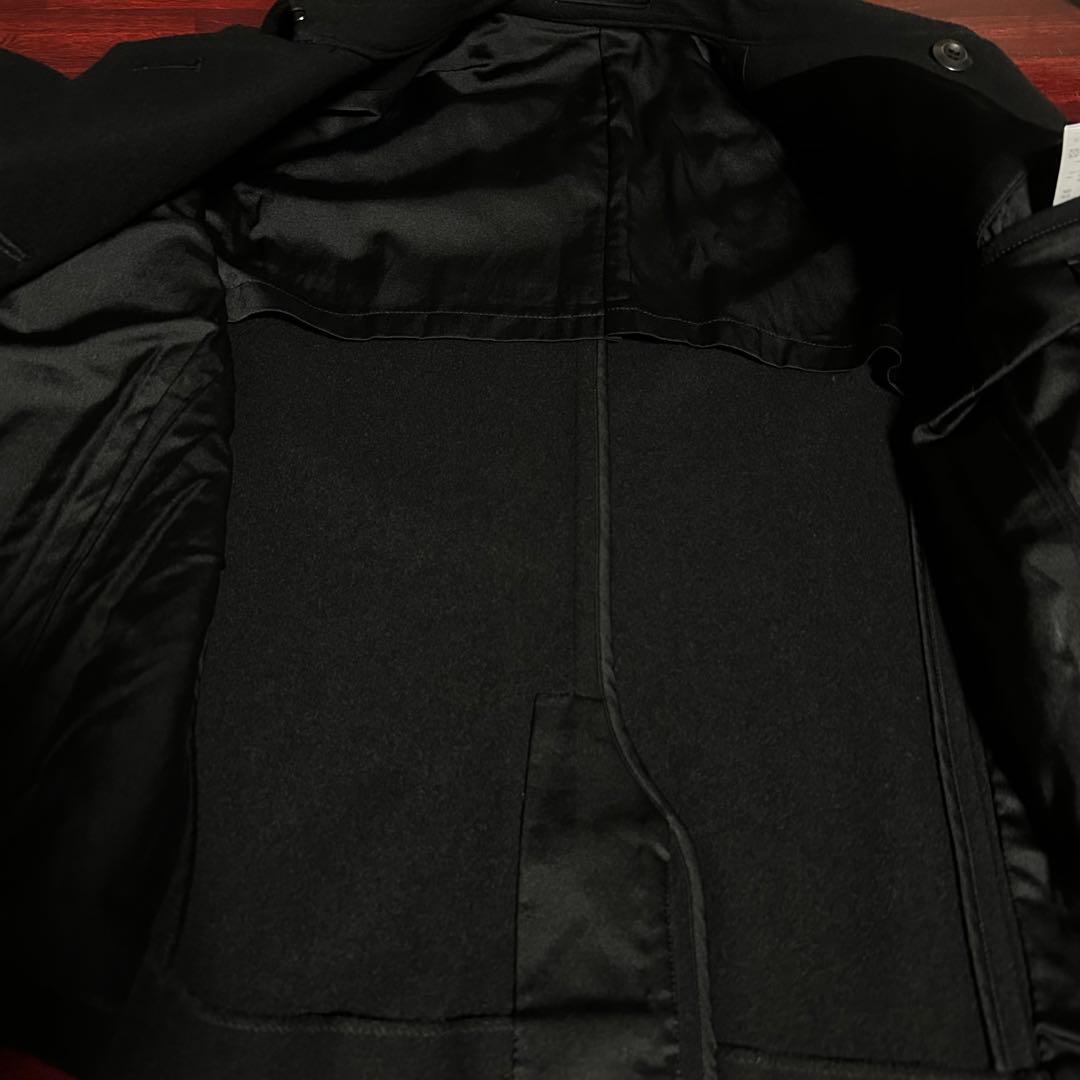 綺麗美品　ATTACHMENT ヘビーメルトンZIP Pコート　ライダース　1
