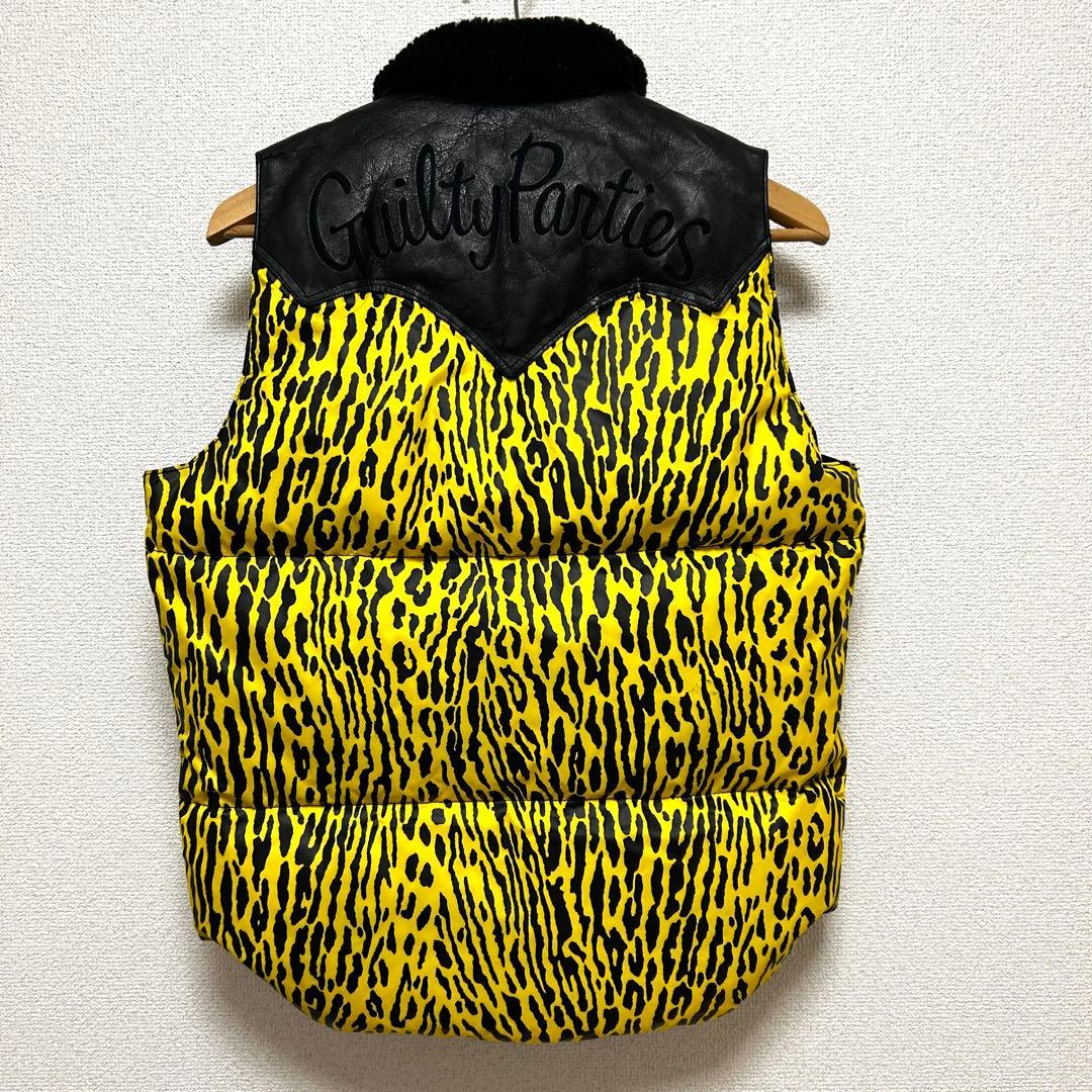 美品✨ ワコマリア ロッキーマウンテン ダウンベスト レオパード 36