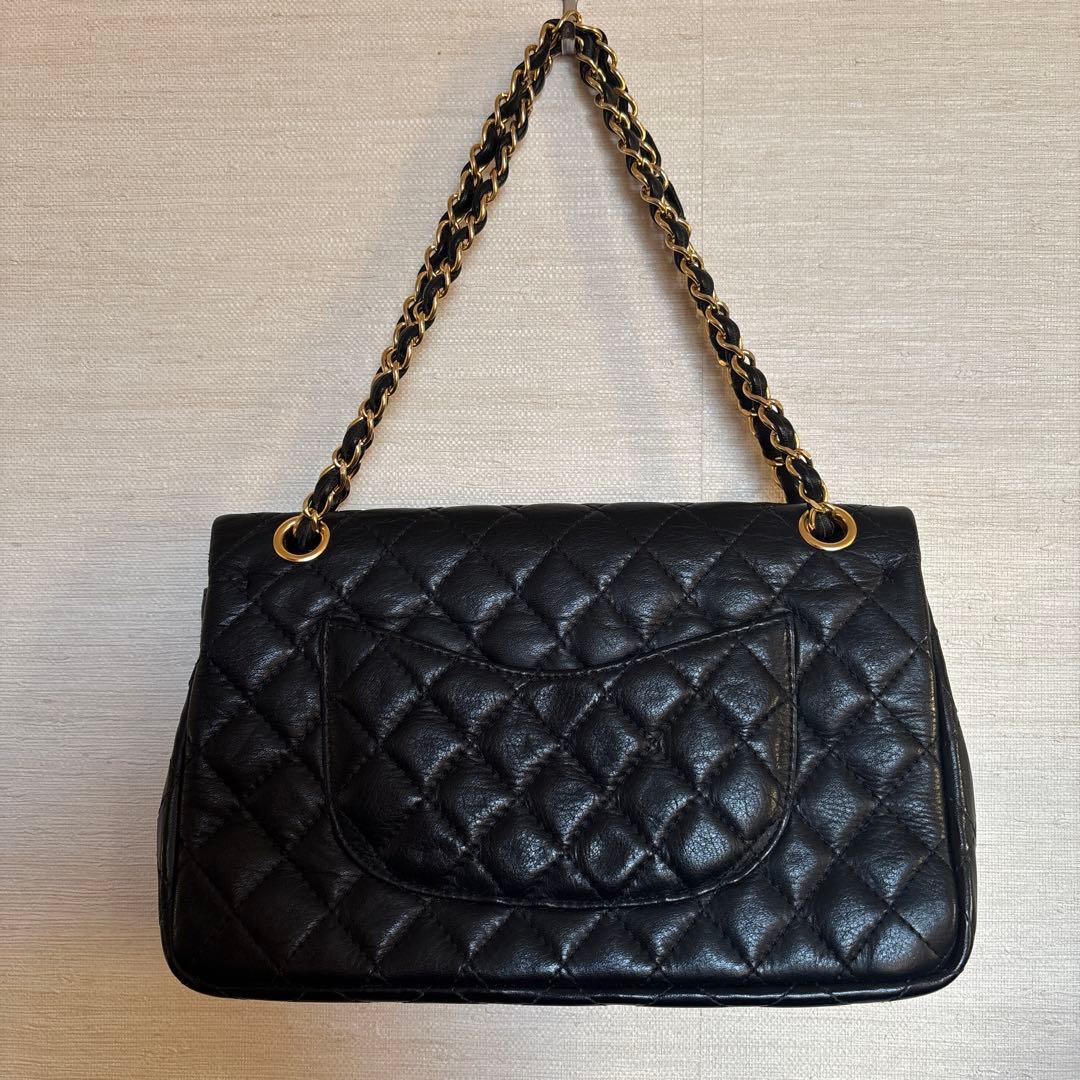 mi 様CHANEL ブラック キルティング ショルダーバッグ