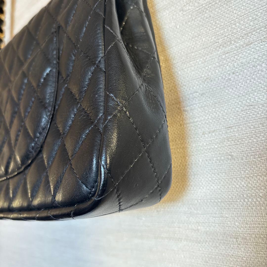 mi 様CHANEL ブラック キルティング ショルダーバッグ