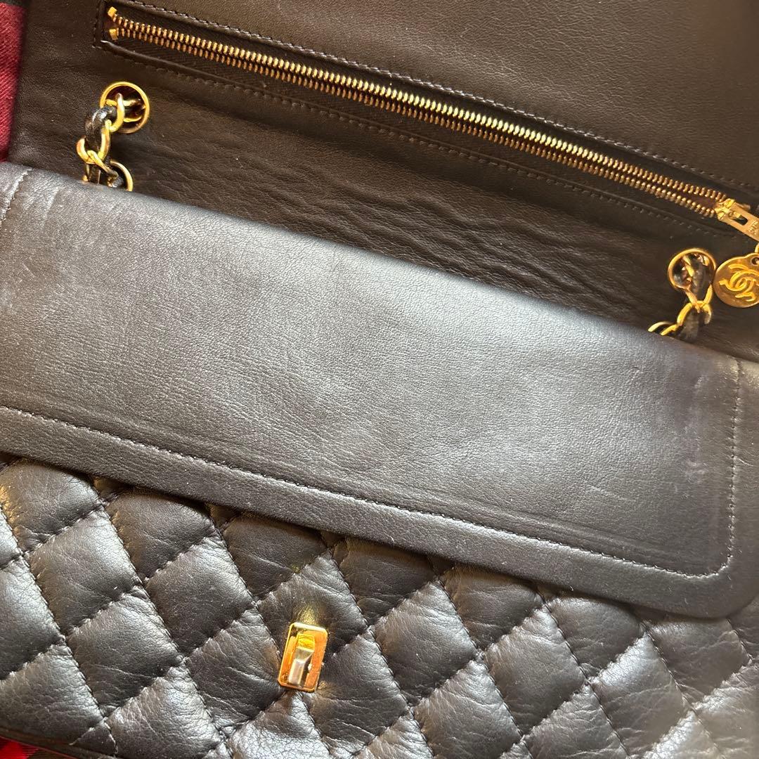 mi 様CHANEL ブラック キルティング ショルダーバッグ