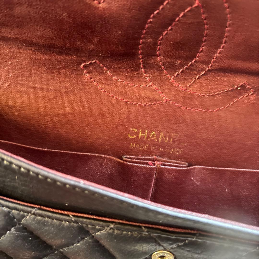 mi 様CHANEL ブラック キルティング ショルダーバッグ