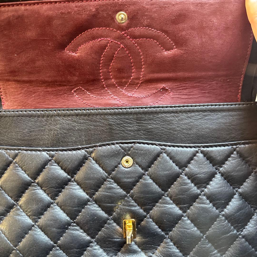 mi 様CHANEL ブラック キルティング ショルダーバッグ