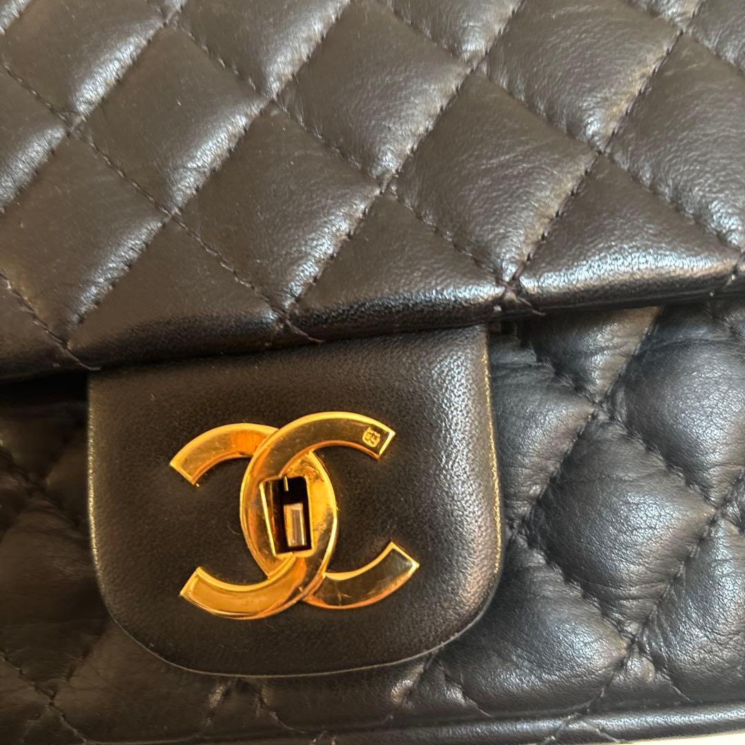 mi 様CHANEL ブラック キルティング ショルダーバッグ