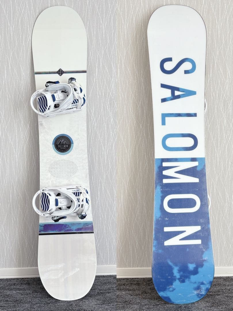 31美品❗️超豪華❗️サロモン レディース スノーボードセット★143cm+ビン付