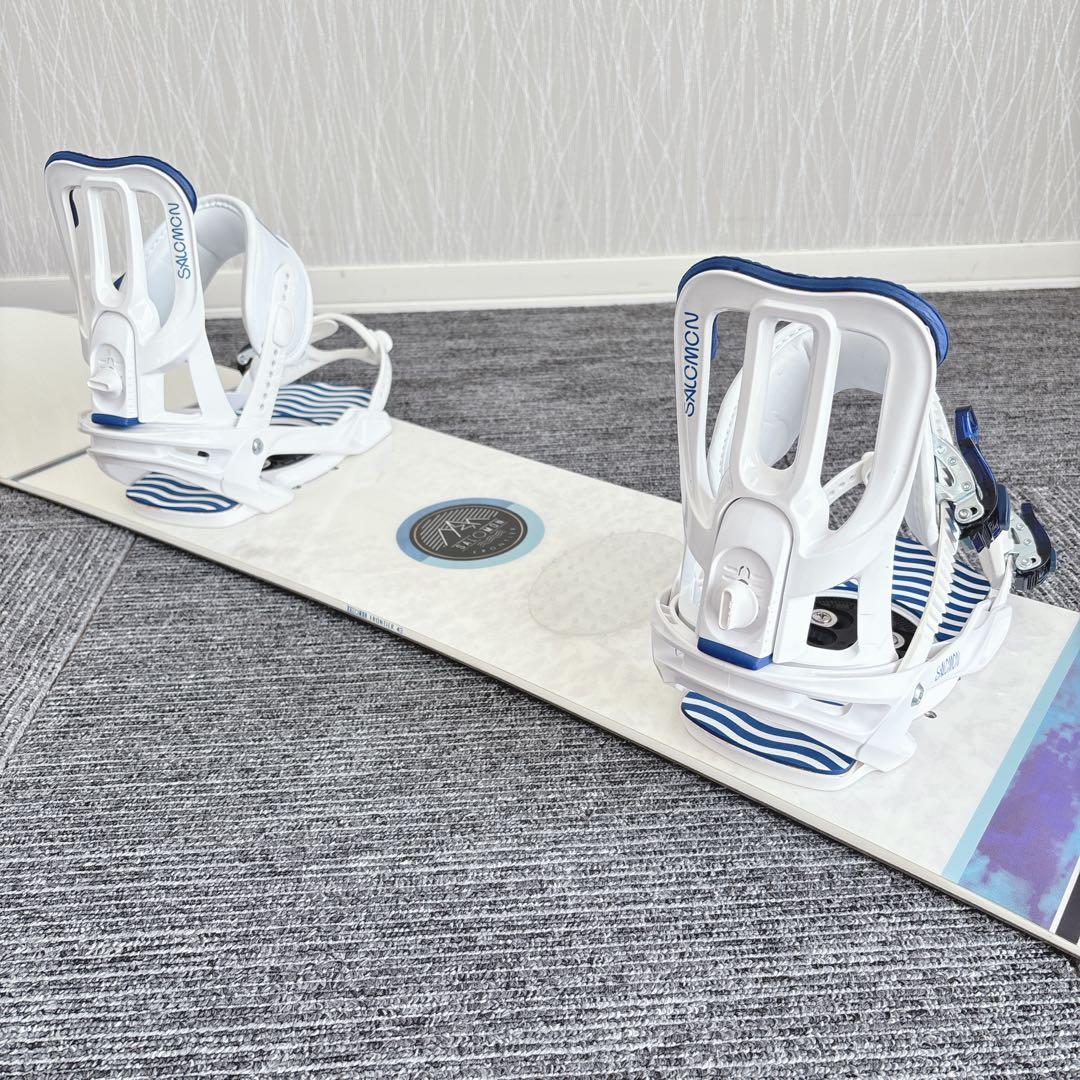 31美品❗️超豪華❗️サロモン レディース スノーボードセット★143cm+ビン付