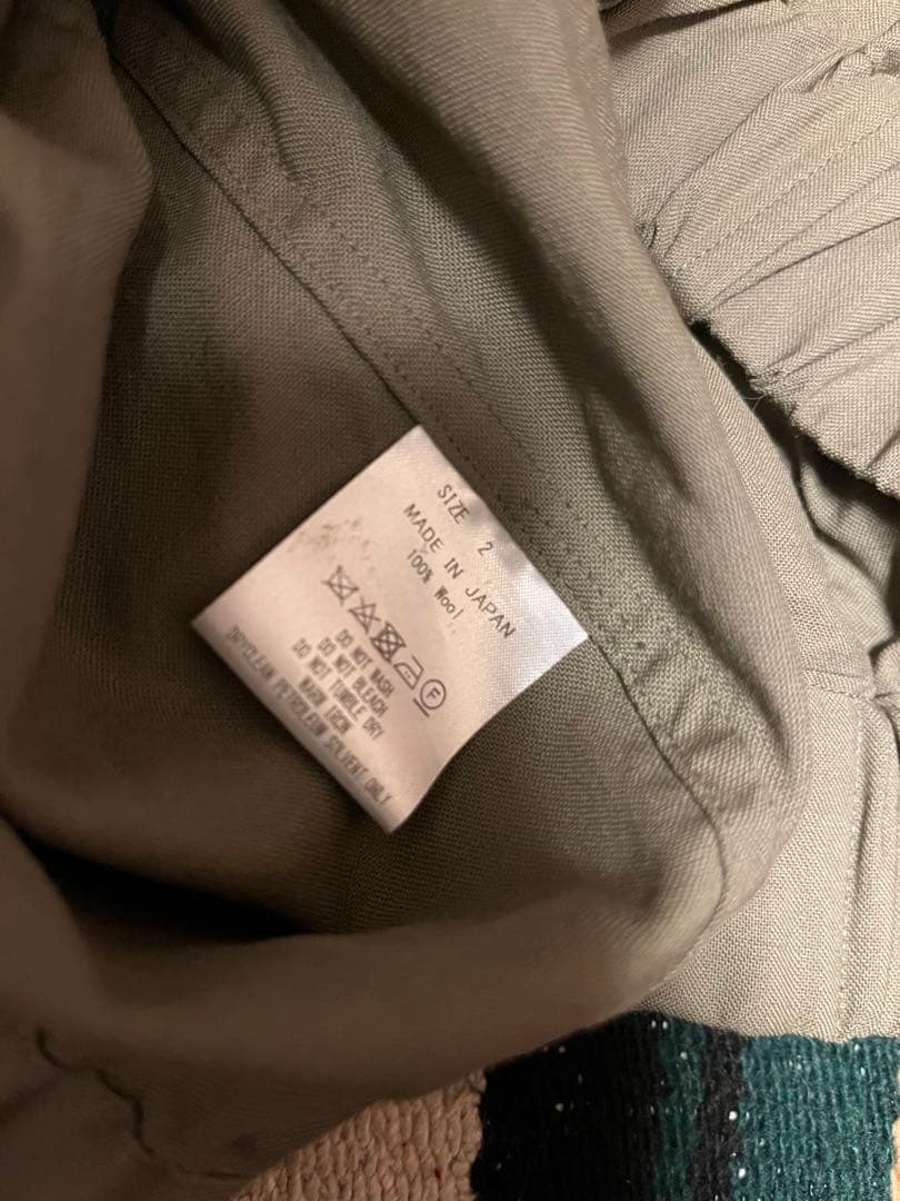 MARKAWAREフライトジャケットオーガニックウールTROPICAL 20ss